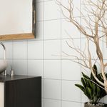 Muro Cerámico Nápoli Acabado Brillante de 20 x 20 cm Color Blanco