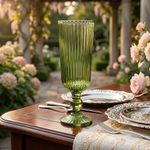 Copa de Vidrio para Champagne con Relieve de 5.4 oz - Colores Surtidos