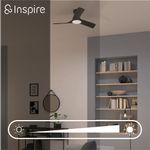 Ventilador de Techo con Luz LED Aruba de 3 Aspas Color Negro 44 Plg