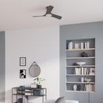 Ventilador de Techo con Luz LED Aruba de 3 Aspas Color Negro 44 Plg