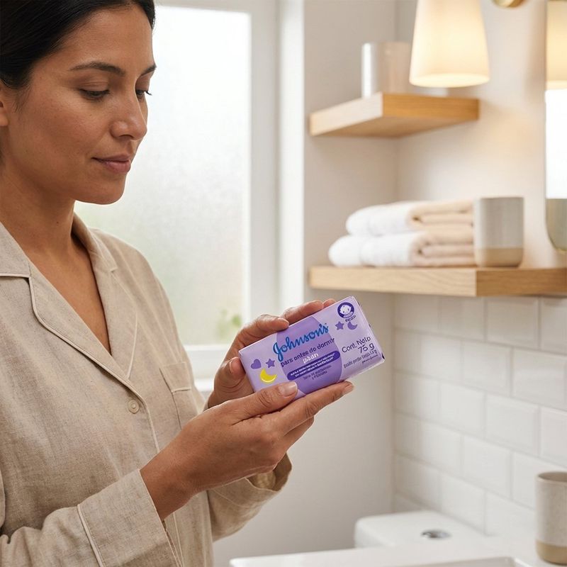 Jabón Johnson’s Antes de Dormir con Esencia NaturalCalm de 75 G
