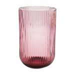 Vaso de Vidrio con Relieve para Agua, Jugos o Refrescos de 14.2 oz - Colores Surtidos