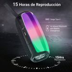 Bocina Portátil ZoundFire Pro Bluetooth con Luces LED IPX6 16 W