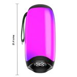 Bocina Portátil ZoundFire Pro Bluetooth con Luces LED IPX6 16 W
