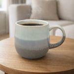 Taza de Cerámica Diseño Degradado Gris 16.2 Onzas
