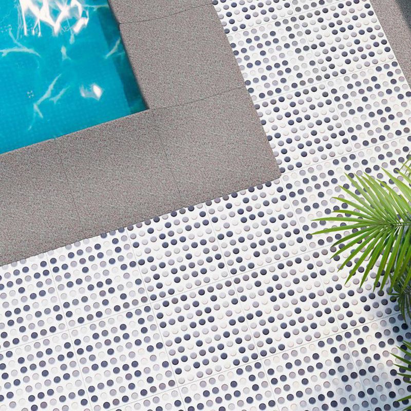 Piso Cerámico Mykonos Acabado Brillante de 20 x 20 cm Color Gris