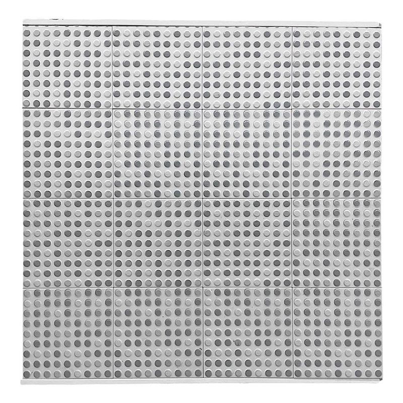 Piso Cerámico Mykonos Acabado Brillante de 20 x 20 cm Color Gris