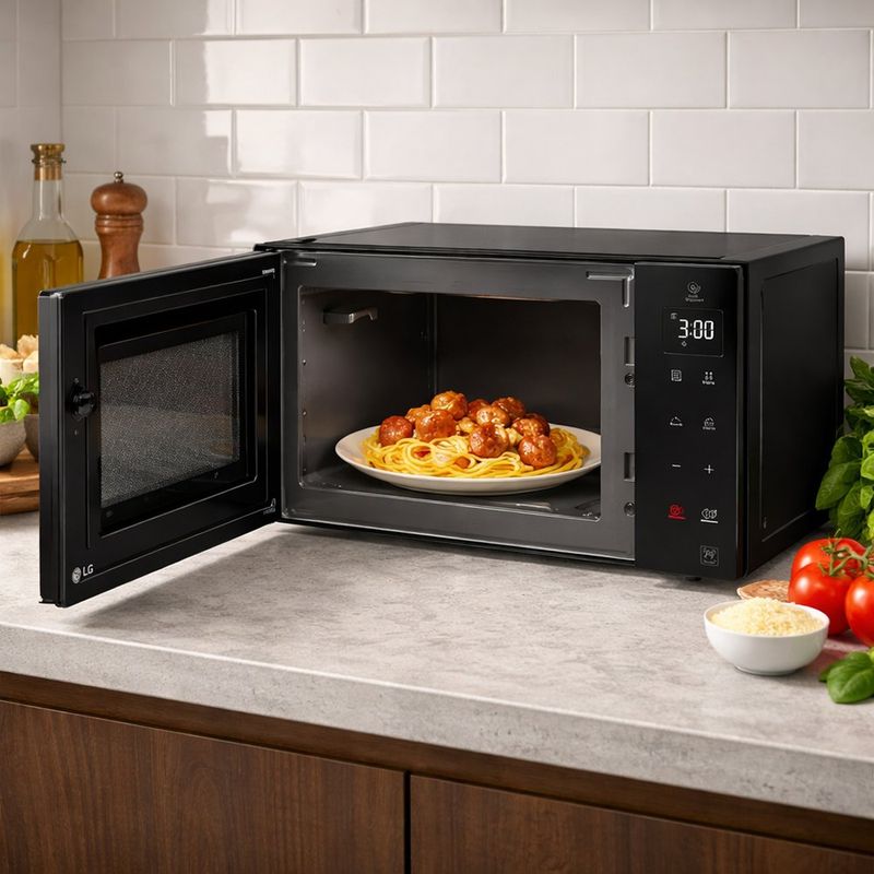 Microondas NeoChef 0.9 Pie³ Smart Inverter con EasyClean Color Negro