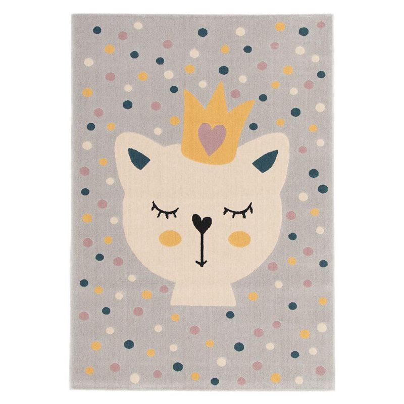Alfombra Infantil Diseño de Gatita de 120 x 170 Cm