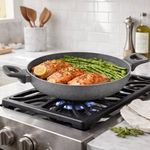 Cacerola Baja 28 cm Stone Antiadherente Full Inducción Color Gris