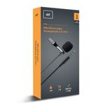 Micrófono para Smartphone 3.5 Mm con Clip Color Negro