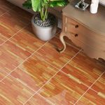 Piso Cerámico Lombardia Teca Acabado Brillante Color Café de 43 x 43 cm en Caja de 1.7 m²