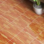Piso Cerámico Lombardia Teca Acabado Brillante Color Café de 43 x 43 cm en Caja de 1.7 m²