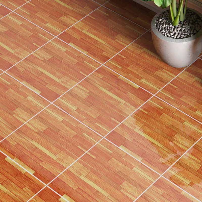 Piso Cerámico Lombardia Teca Acabado Brillante Color Café de 43 x 43 cm en Caja de 1.7 m²