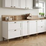 Gabinete Base Classy de 40 cm con 1 Puerta para Cocina en MDF Color Blanco
