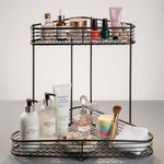 Repisa Esquinera Vienna con 2 Niveles de Metal Color Negro