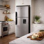 Refrigerador Top Mount 14 Pie³ en Acero Galvanizado con Dispensador