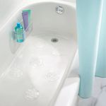 Canasta de Ducha de Plástico con Succión Transparente