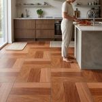 Piso Cerámico Cumaru Acabado Mate de 43 x 43 cm Color Teca