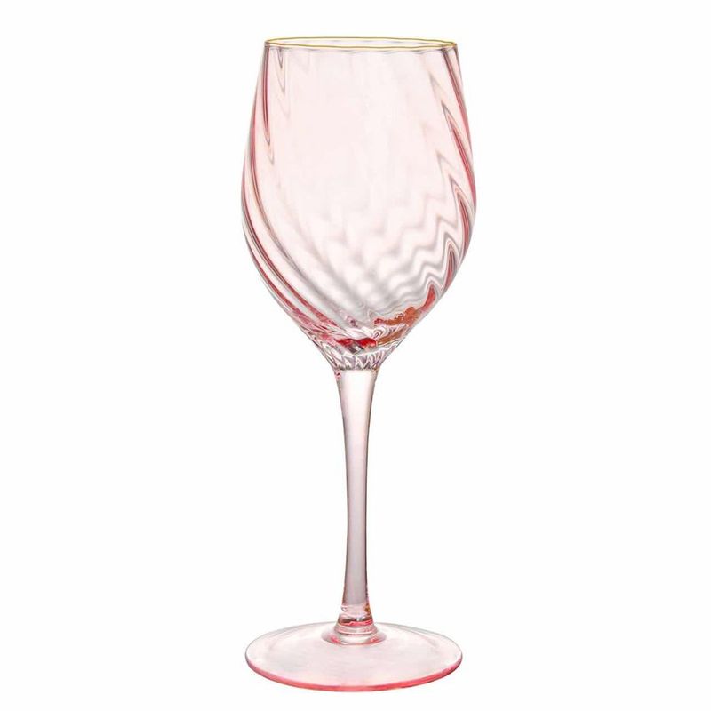 Set de 2 Copas para Vino y Ginebra Fiorella Color Rosado 12 Onzas / 24 Onzas