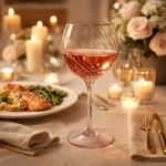 Set de 2 Copas para Vino y Ginebra Fiorella Color Rosado 12 Onzas / 24 Onzas