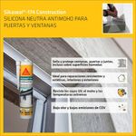 Sellador Sikasil C Transparente Antihongos en Cartucho