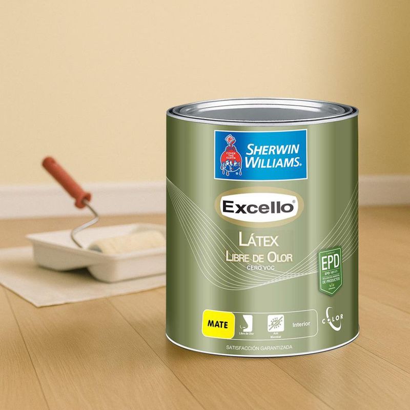 Pintura Látex Libre de Olor Satinado Base Deep de 1 Galón