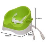 Asiento Elevador para Bebé Upper con Respaldo Alto y Cinturón Color Verde