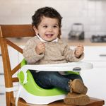 Asiento Elevador para Bebé Upper con Respaldo Alto y Cinturón Color Verde