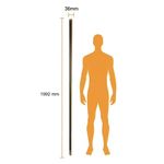 Riel para Lámpara Satinado de 2 Metros