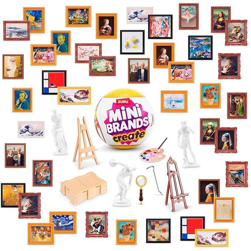 Cápsulas Coleccionables 2 Piezas Mini Brands Create Masterpieces Arte Surtido
