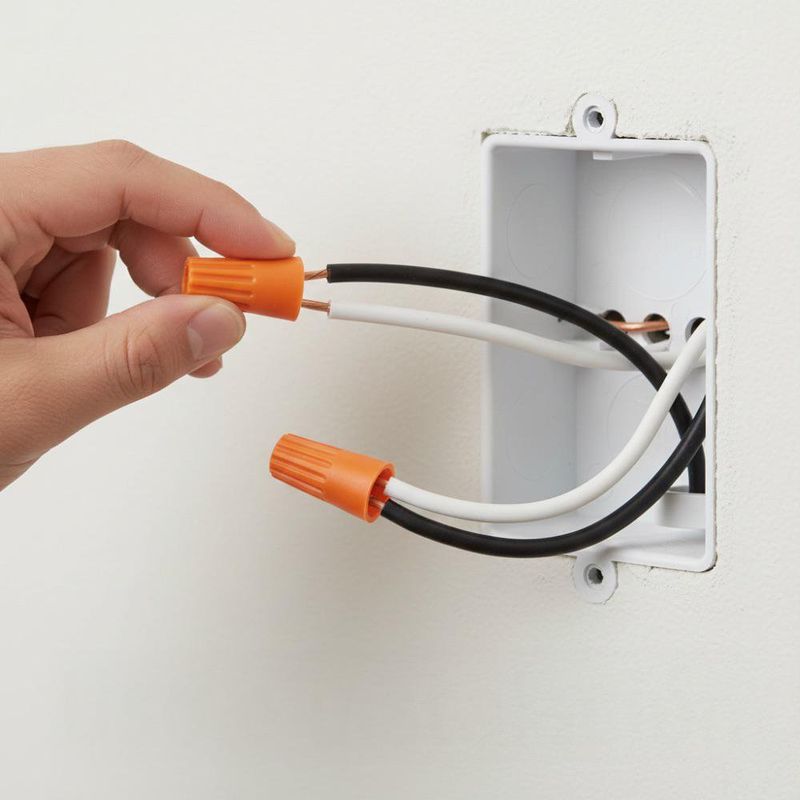Conector Tipo Capuchón Ciego con Rosca 14–12 AWG Naranja 10 Unidades