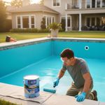 Pintura para Piscina Color Azul de 1 Galón