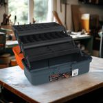 Caja de Pesca Plástica 3 Bandejas Deslizables 16 Plg