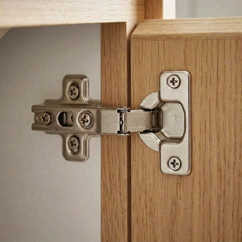 Bisagra Bidimensional de Acero Brazo Corto 90° para Gabinete con Cobertura Completa