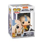 Funko Pop Animation Avatar The Last Airbender Aang con Momo Figura de Vinilo Coleccionable #536