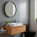 Malla Decorativa Clay de 30 x 30 cm Color Gris