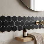 Malla Decorativa Hexa de 29 x 25 cm Color Negro