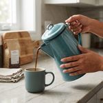 Cafetera de Peltre Azul Turquesa 3 L