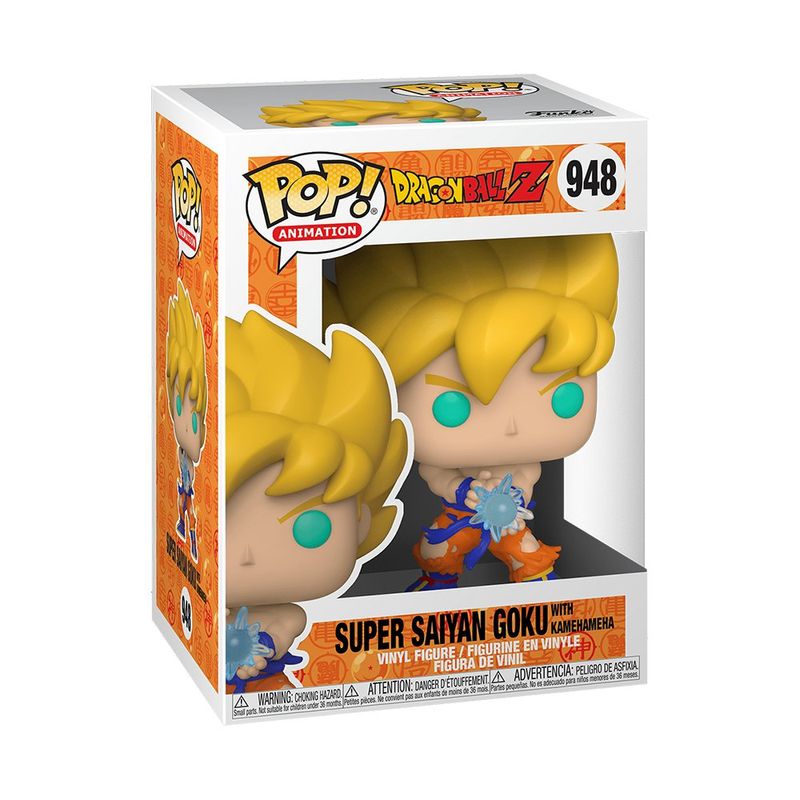 Funko Pop Animation Dragon Ball Z Super Saiyan Goku Kamehameha Figura de Vinilo Coleccionable #948