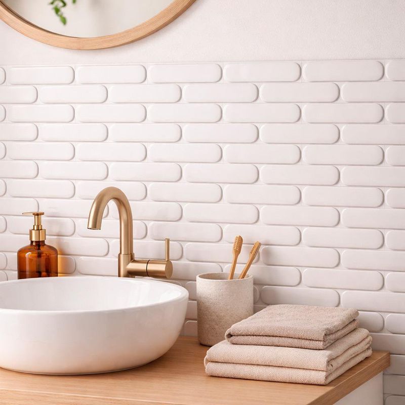 Malla Decorativa Clay de 30 x 30 cm Color Blanco