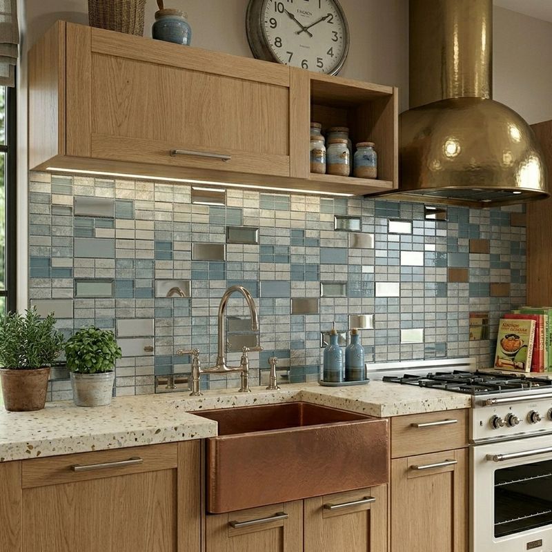 Malla Decorativa Orion de 30 x 30 cm Color Azul