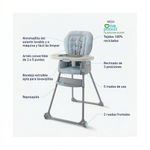 Silla de Comer para Bebé Convertible 5 en 1