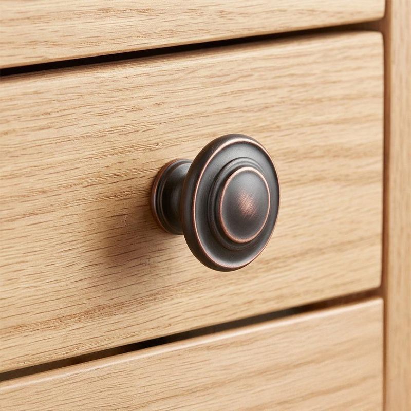 Perilla Redonda de 35 mm Acabado Bronce