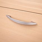 Halador de Arco Níquel Satinado de 128 mm Texturizado