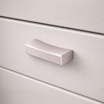 Halador Rectangular Níquel Satinado de 32 mm