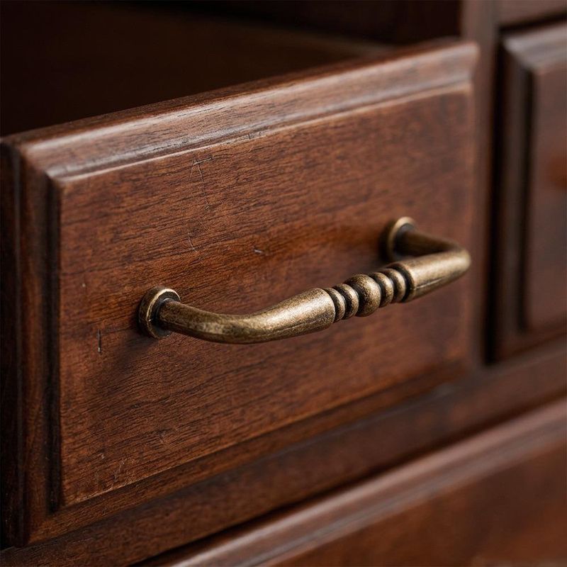 Halador de Barra Clásico Latón Antiguo de 95 mm