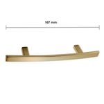 Halador de Barra de 167 mm Acabado Dorado