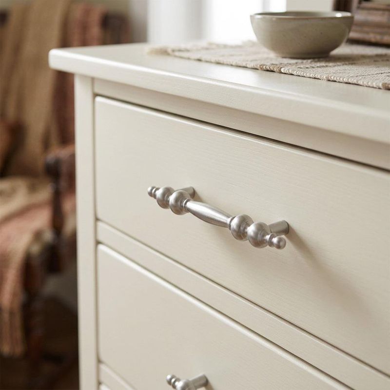 Halador de Barra Persa de 76 mm Acabado Níquel