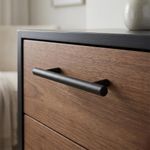 Halador de Barra Negro Texturizado 128 mm